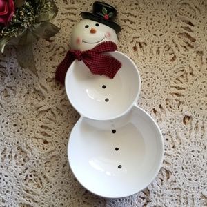 Hallmark Snowman dish